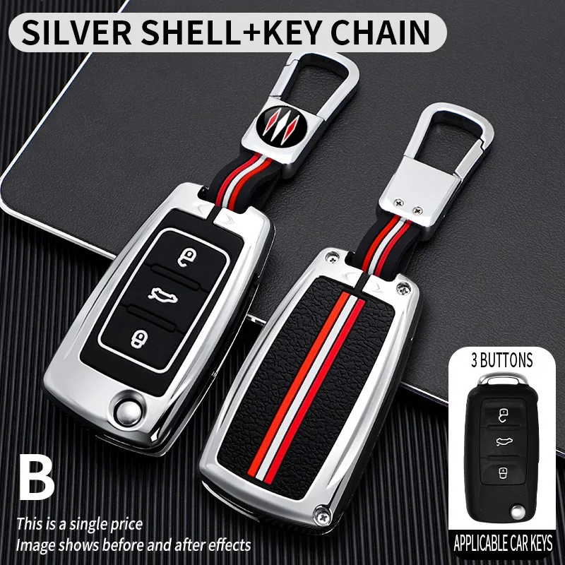 

Чехол для ключей автомобиля Volkswagen Vw Tiguan Passat Polo Golf Sagitar MK6 Touareg SEAT Touran Bora Ibiza Leon Octavia Fabia