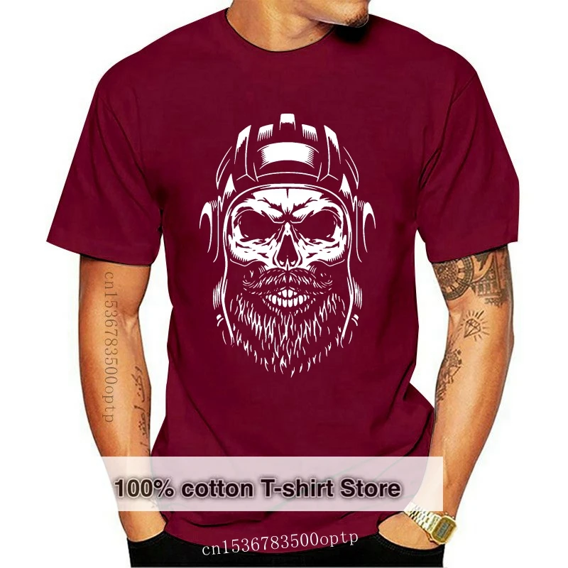 

Fitted Military Skull In Tankman Helmet T Shirt Men Hilarious Adult T Shirts Comic Short Sleeve