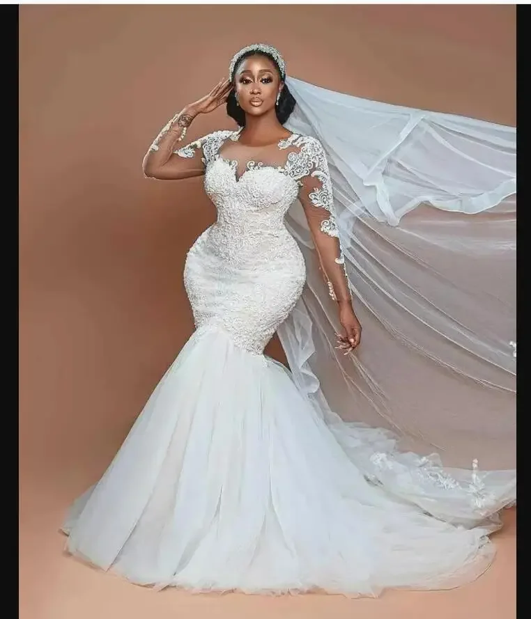 Очаровательное кружевное свадебное платье русалки по индивидуальному заказу Robe