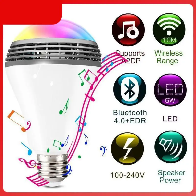 

Светодиодная лампа E27, музыкальный динамик, таймер, светодиодная лампочка, цвет Rgb, музыкальные лампы, светодиодная лампочка, новинка 2023, умная лампочка Rgb