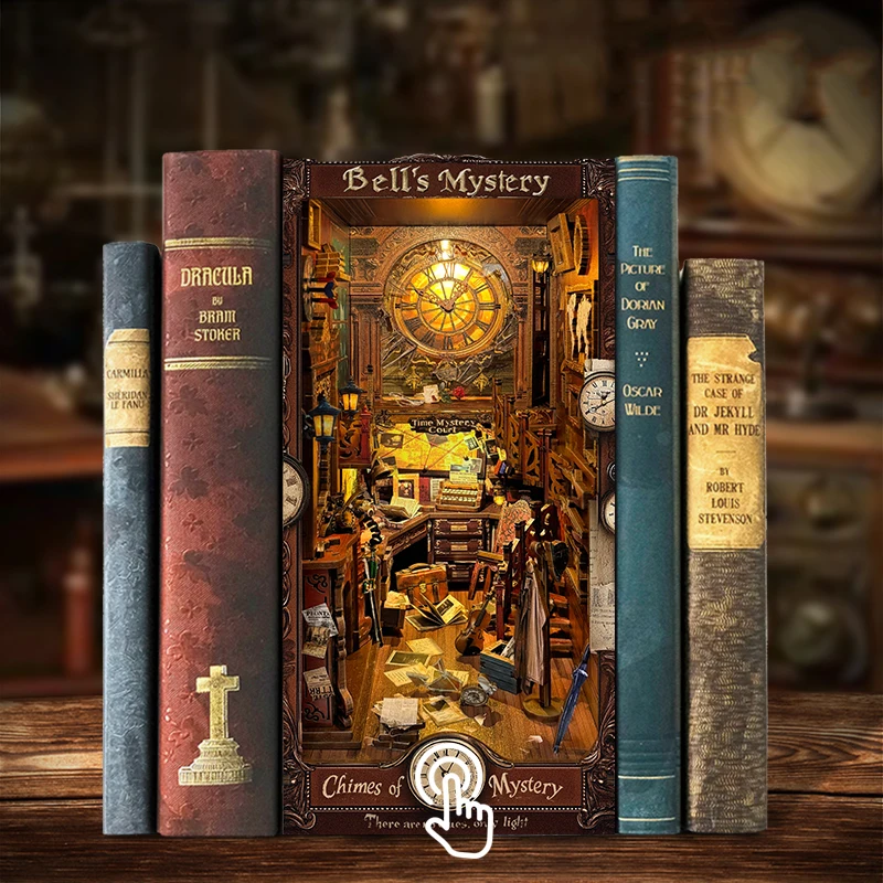DIY книжный уголок наборы вставок для полки колокольчик таинственный коттедж