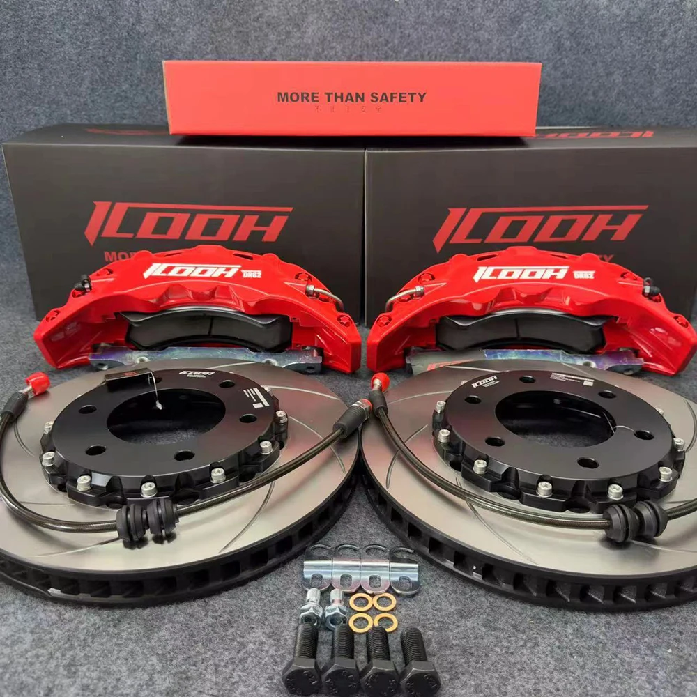 

Набор больших тормозных суппортов ICOO, подходит для колес 17 и 18 дюймов, подходит для BMW, Audi, Cadillac, высокопроизводительное обновление