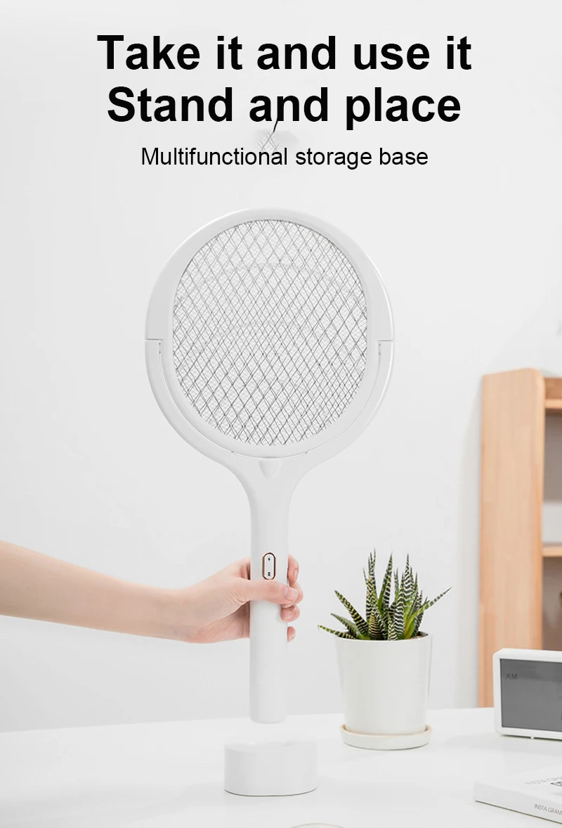 

5In1 3500V Mosquito Killer Lamp Multifunction Angle Adjustable Electric Bug Zapper USB Rechargeable Intelligent Mosquito Swatter