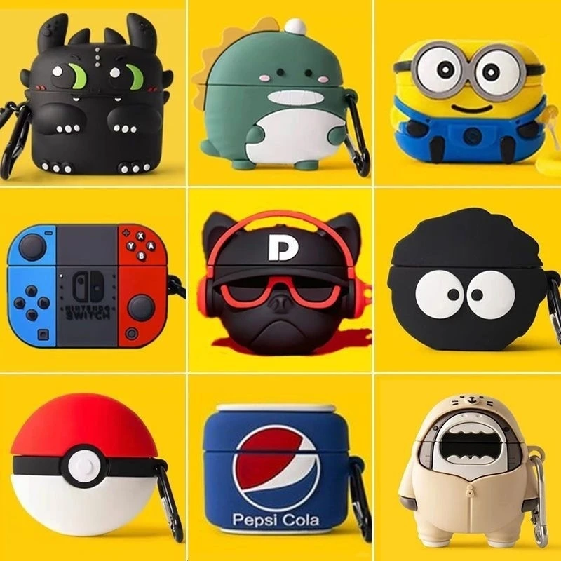 Защитный чехол Pikachu Airpodspro2 Airpodspro Soft Shell Airpods3 Apple для наушников Airpod периферийные