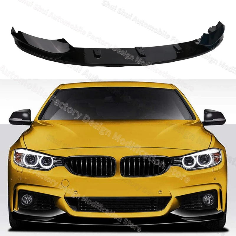 Фото Разделитель переднего бампера для BMW F32 F33 F36 M Sport 2013-2020 440i 430i 435i 428i 425i 420i Комплекты нижней защитной платы для тюнинга кузова №3