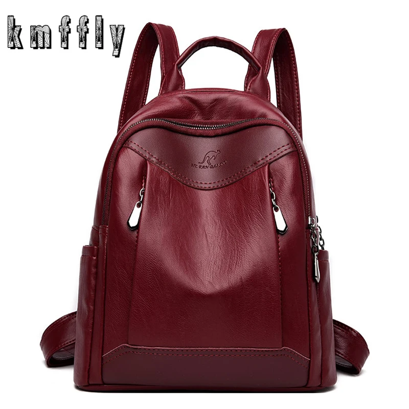 Women Backpacks Patchwork Leather Backpacks Female school backpack women Shoulder bags for teenage girls Travel Back Sac a Dos