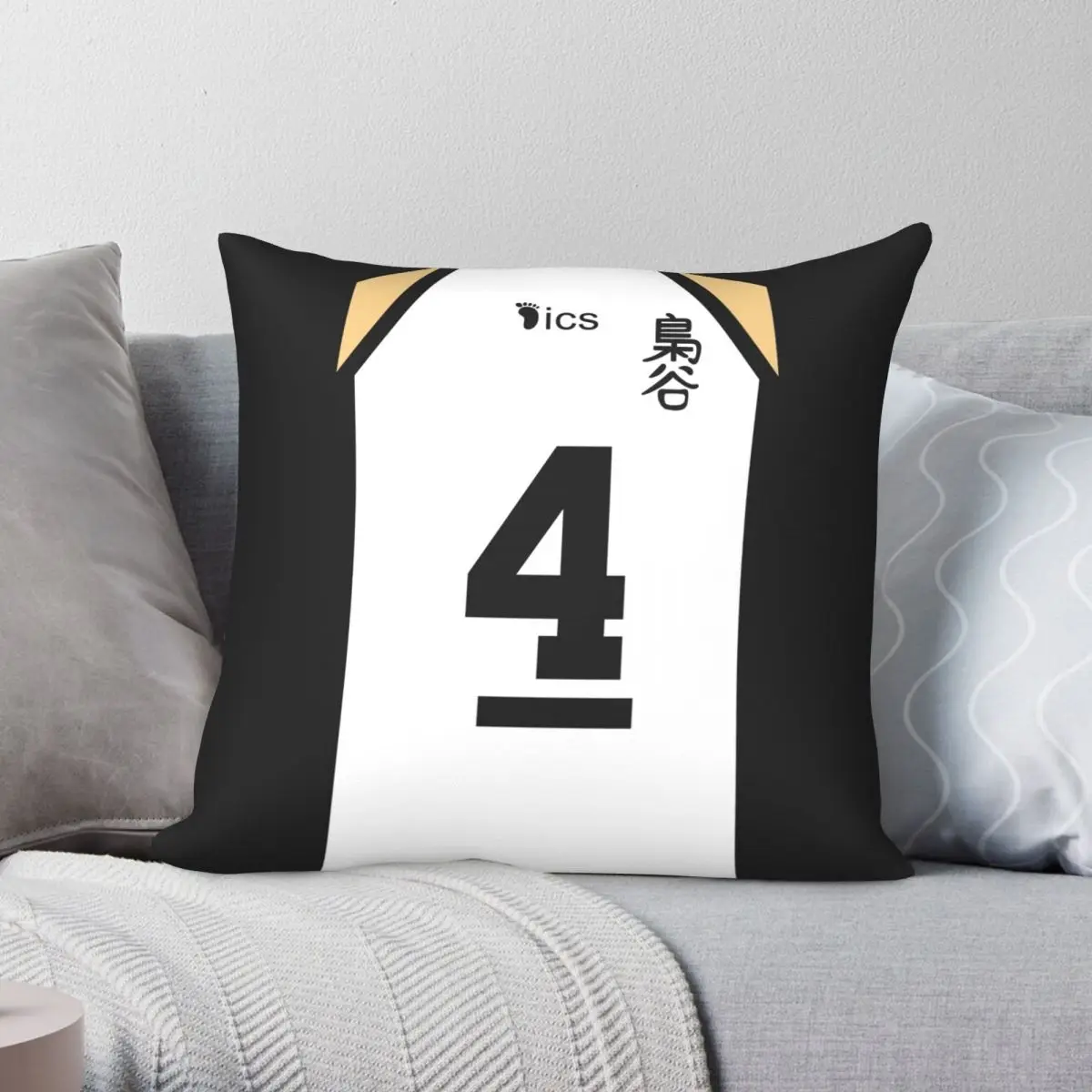 

Bokuto's Jersey Pillowcase Polyester Linen Velvet Creative Zip Decor Pillow Case Sofa Seater Cushion Cover 18"