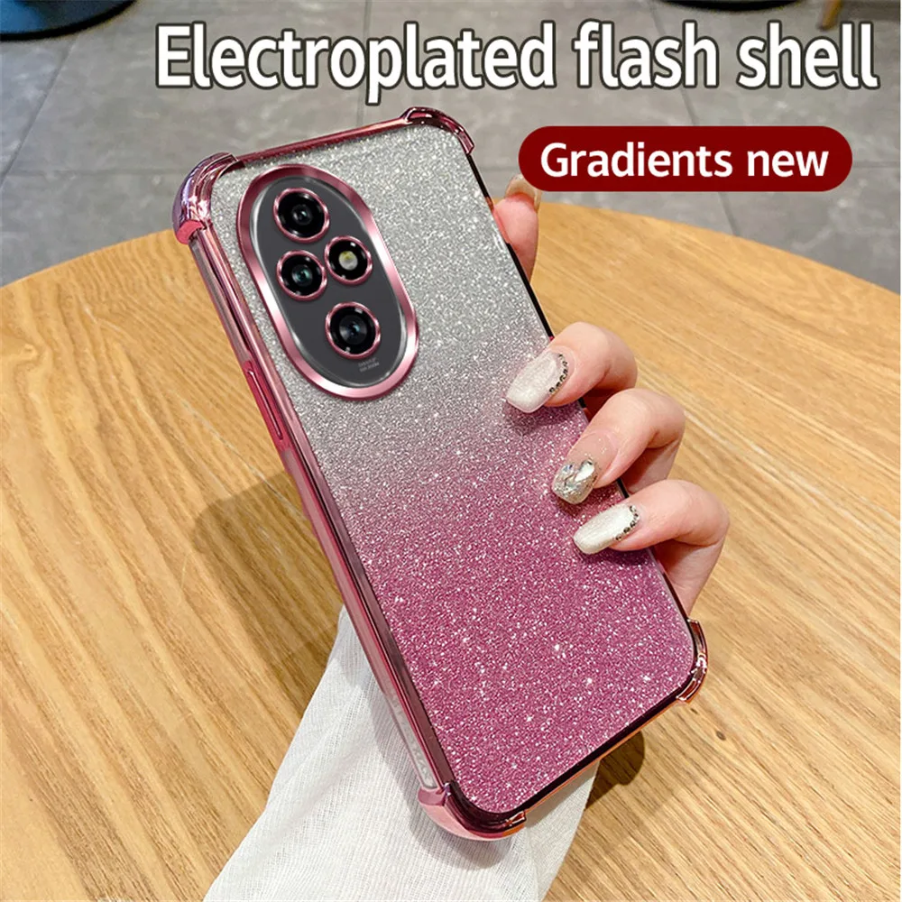 Роскошный блестящий чехол для телефона Honor 200 100 90 80 70 60 50 Pro 50SE противоударный