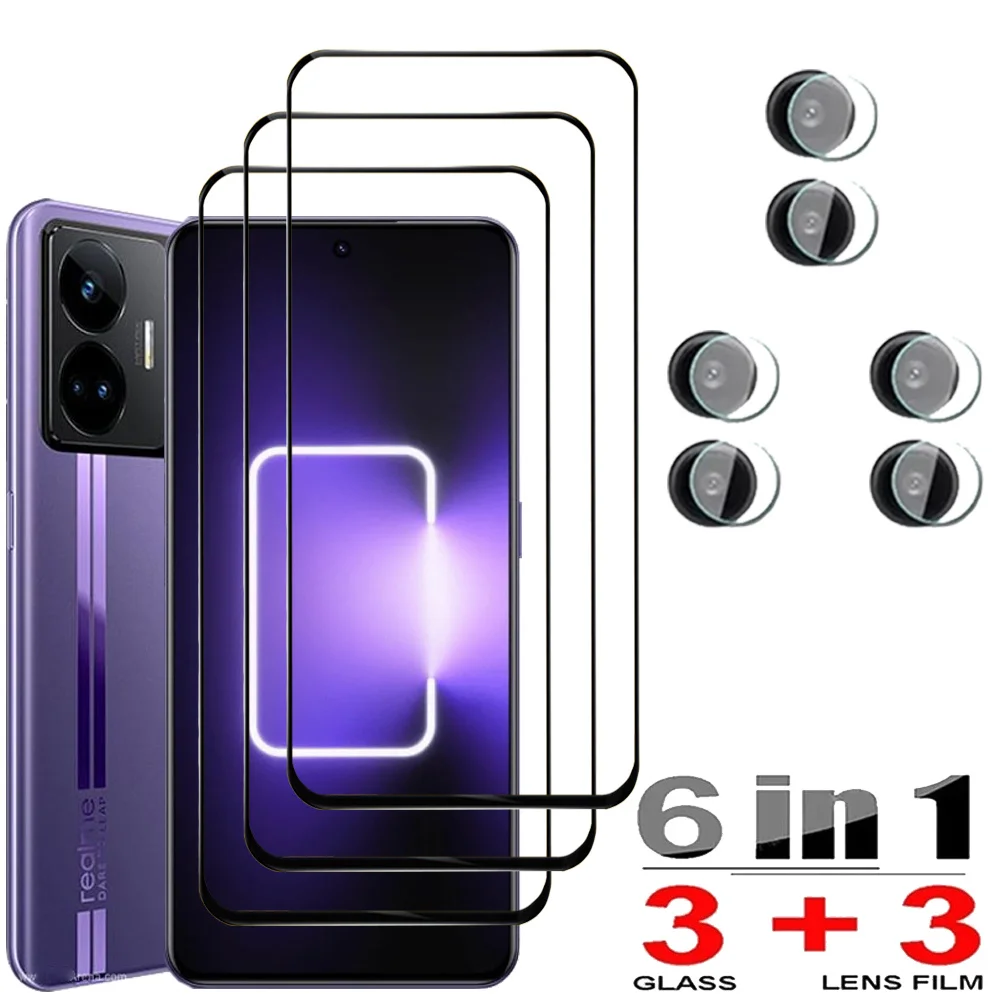 Realmi GT Neo5 Защитное стекло на Realme GT Neo 5 SE Протекторы экрана Realme C55 C53 Закаленное стекло и пленка для камеры Realmi GT Neo 2 3 2T 3T Glass Realme GT 2 Pro передняя пленка для телефона C 55 C 53