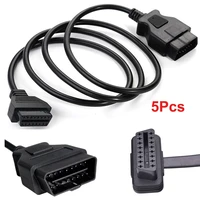 5pcs 16 pin obd 2 cable 1 5m length male to female car diagnostic extension cable car connect cable for elm327