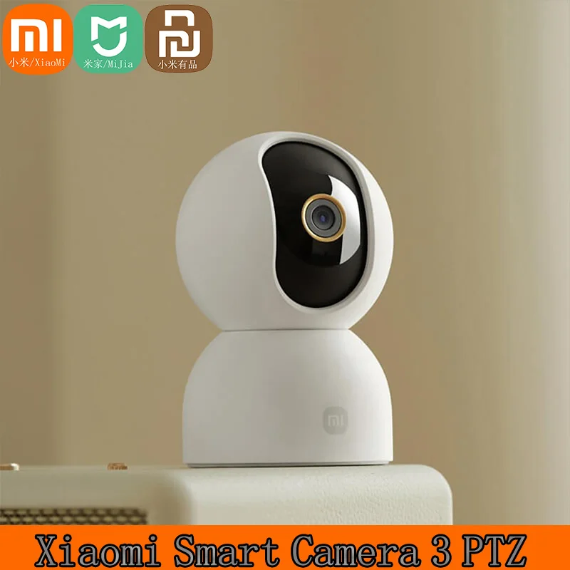 

Xiaomi Mijia Smart Camera 3 PTZ Version 3K AI Detection Baby Monitor 5MP 360° View Webcam Day & Night Work Infrared Night Vision