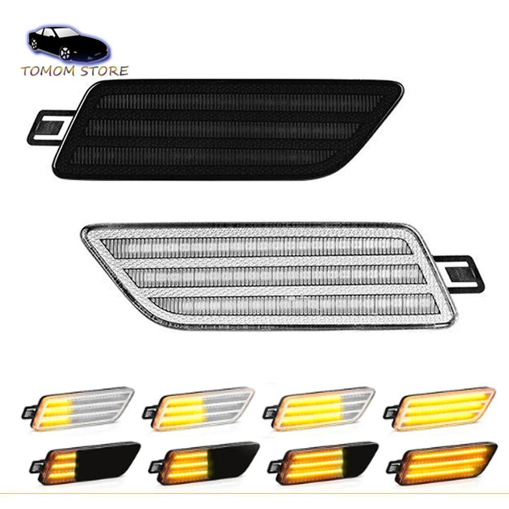 

2 шт. светодиодный динамический мигалка боковые поворотные сигнальные огни для Porsche Macan 95B-Series 2014-2021 автомобильный Стайлинг индикатор Янтарн...