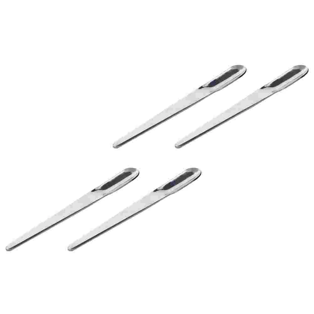 

4 Pcs Stainless Steel Coffee Spoon Stir Spoons Kitchen Jam Supplies Stirring Practical Food Small