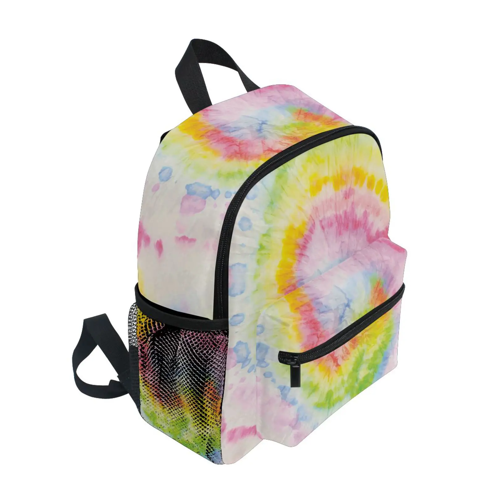 New Children Backpack Kids Toddler School Bag Rainbow Tie Dye Kindergarten Preschool Bag 3-8 Years Old Schoolbag For Boy Girls
