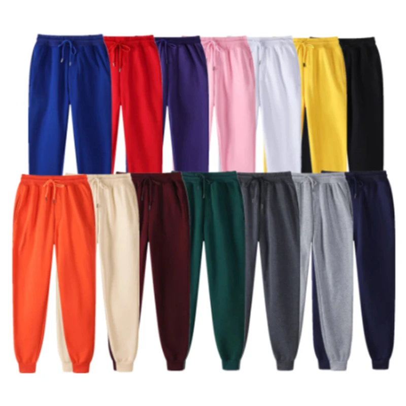 Women Men's Sportswear Pants Fashion Brand Men's Jogging Pants Casual Pants Fitness Trousers Solid Color Jogging Workout Pants