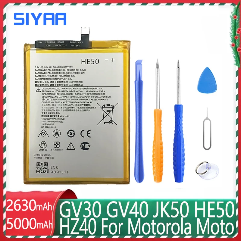 Батареи SIYAA GV30 GV40 JK50 HE50 HZ40 для Motorola Moto Z XT1650-01 XT1650-02XT1650-03 XT1650-05 XT1773 XT1775 P30 Note E4 Plus.