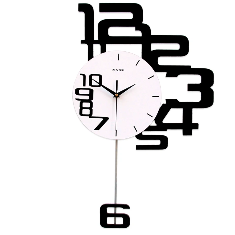 

Atmosphere creative mute wall decoration fashion art clock excellent handsome graceful elegant exquisite fine lovely