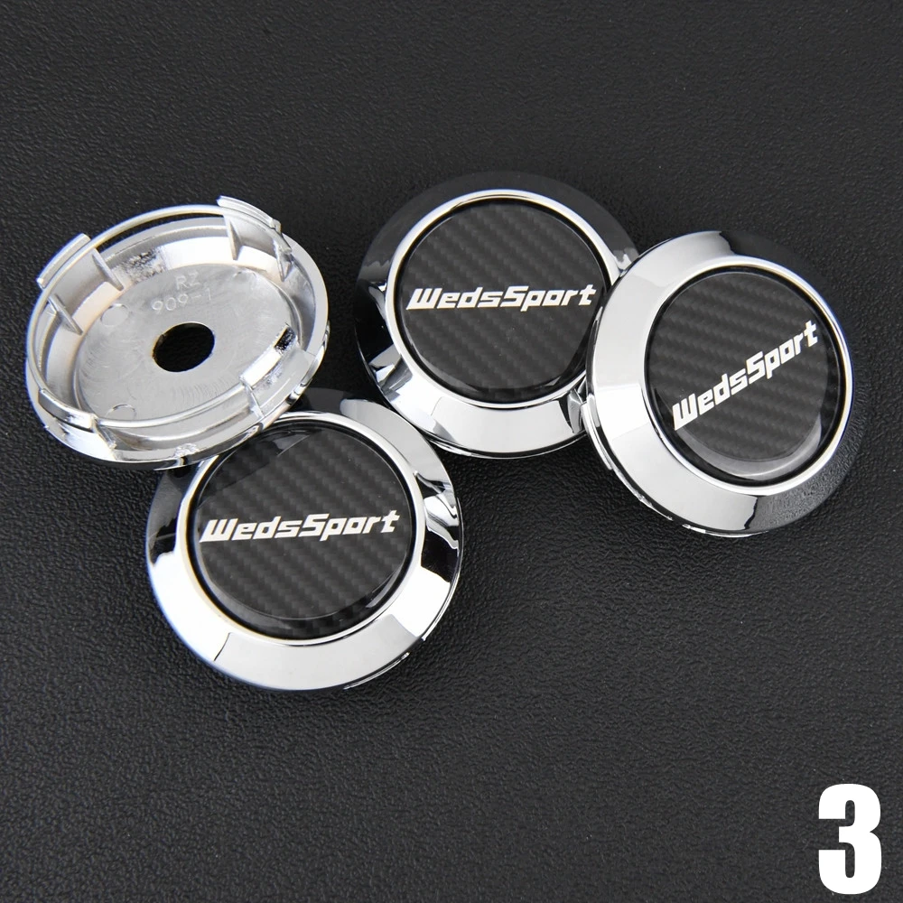 

4 шт. JDM Спортивная колпачок на колесо, зажим 60 мм, KRANZE, эмблема Wedssport, колпачки на центр колеса, колпачок на обод, колпачок ступицы WEDS SA90 17 дюймов, черный и серебристый