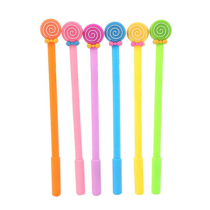 

Cartoon Candy Gel Pen 30pcs Colored Cute Students Stationery Black 0.5mm Office Writing Signature Pens Secondary Study Supplies