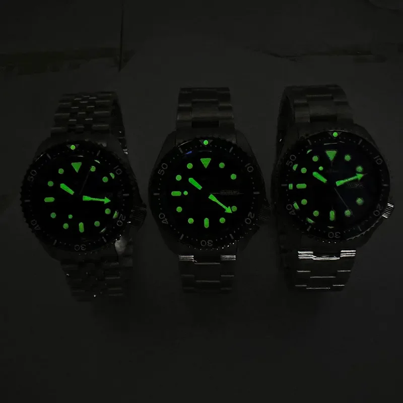 HEIMDALLR SKX007 Diver Мужские часы Дата Сапфировое свечение 200 м Водонепроницаемость NH36