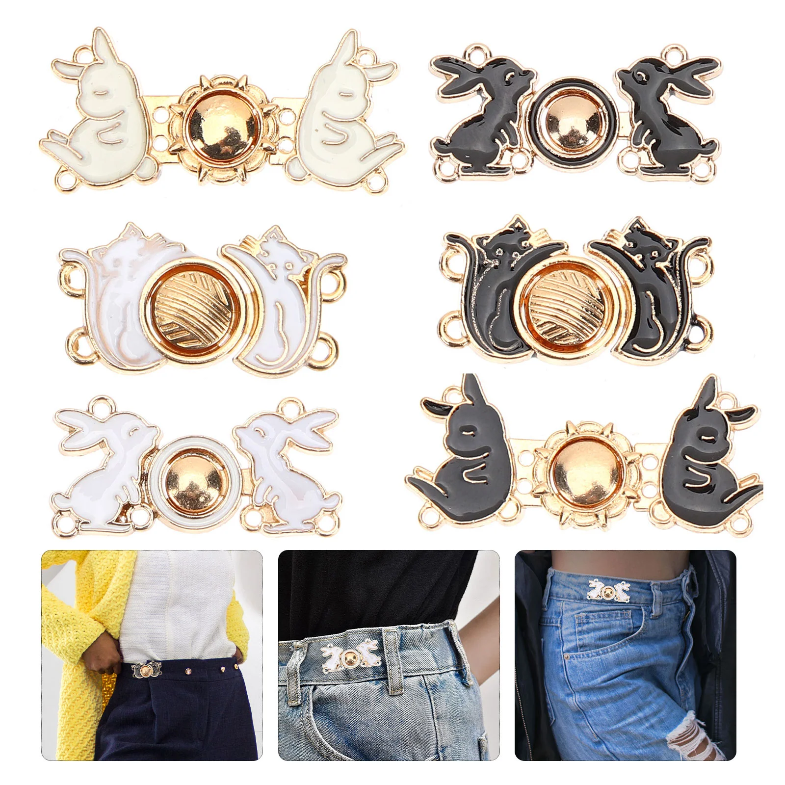 

12pcs Jeans Buttons Jean Waist Tightening Buttons Dress Pant Waist Tightener