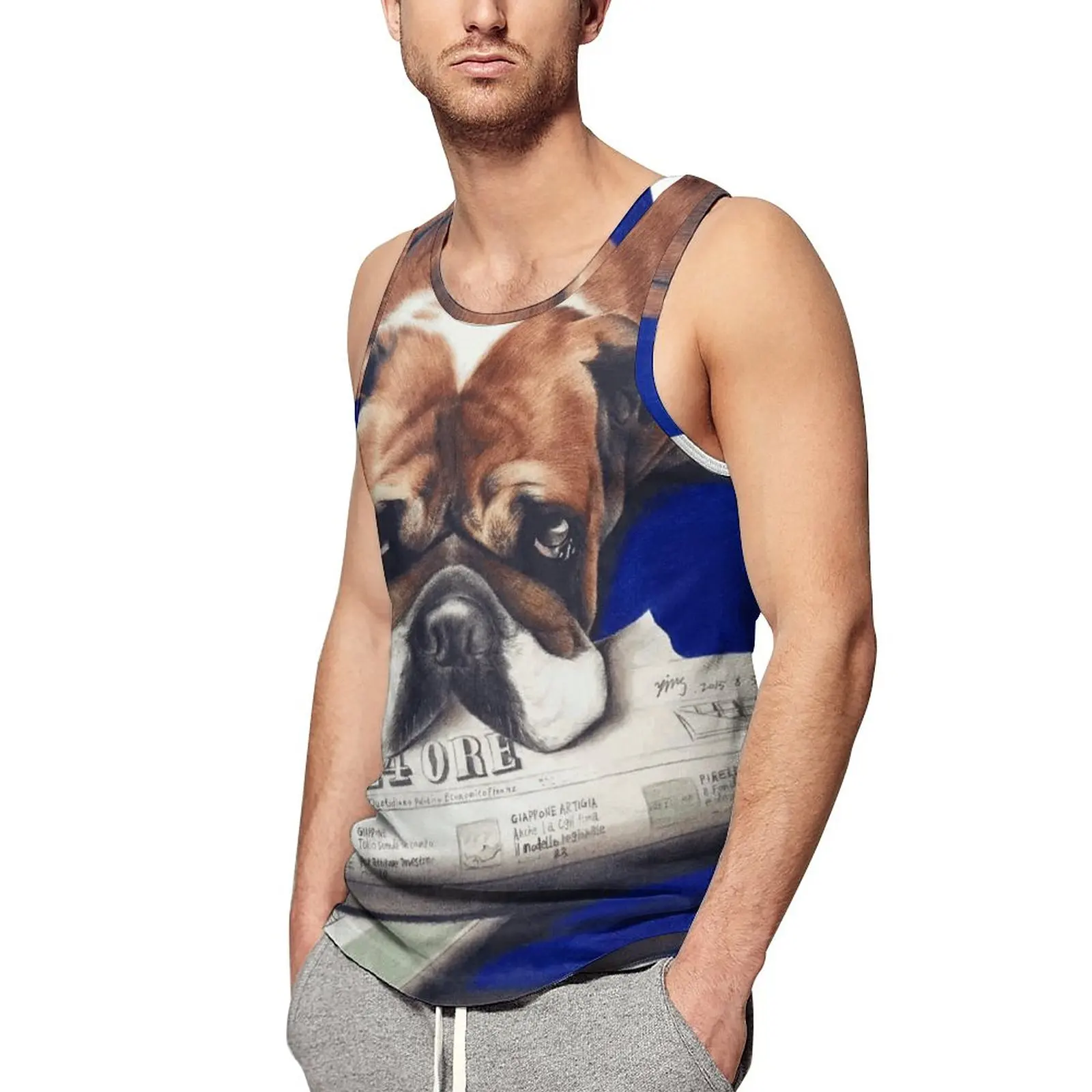 

2023 Hot Sale 3D Printed Tank Tops Men Summer Fashion Casual Sleeveless Shirts Harajuku Streetwear T-shirt