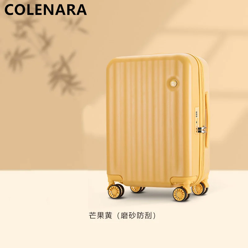 COLENARA The New Luggage Girl Cute Korean Version of The Trolley Case Male Password Box Portable Boarding Box Rolling Suitcase
