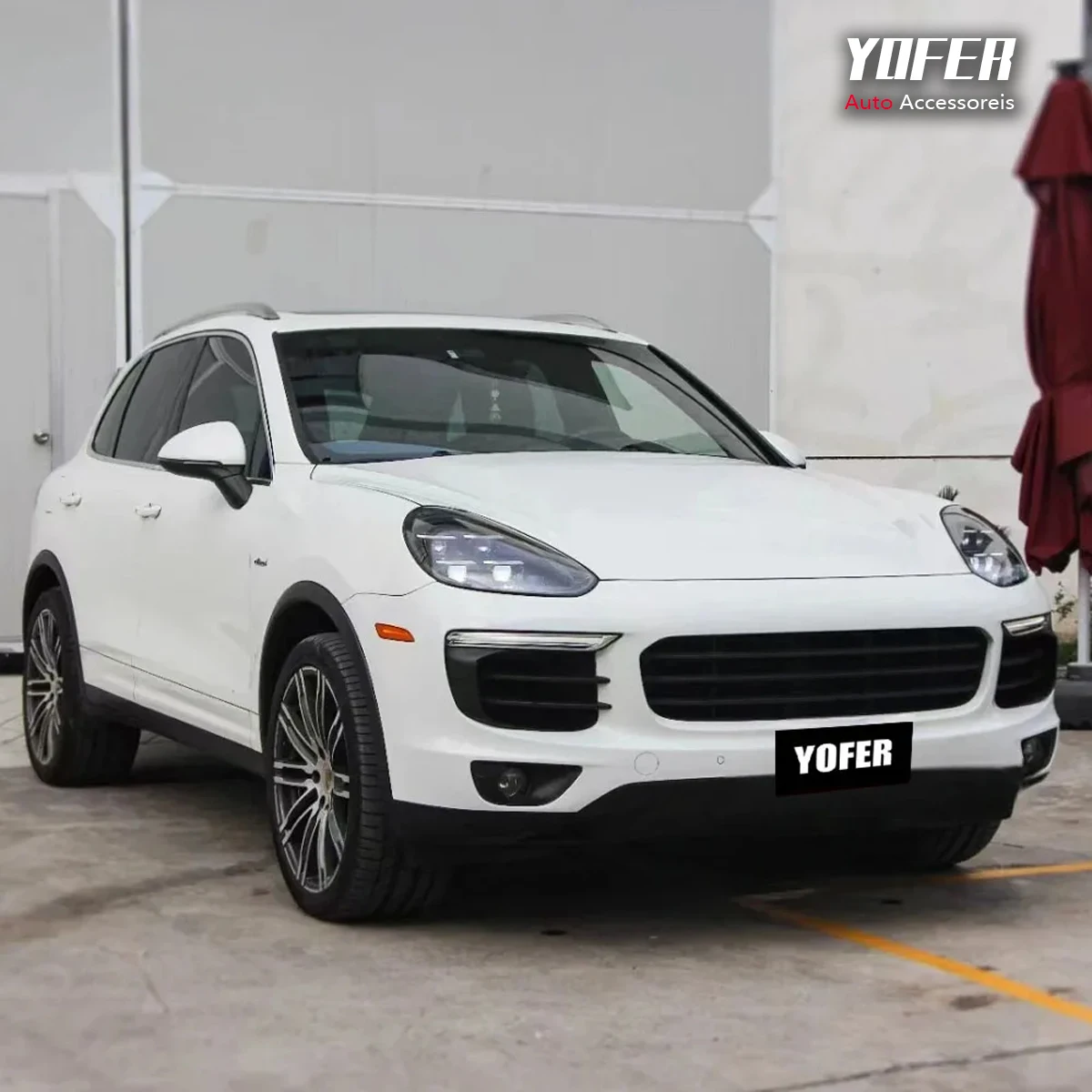 YOFER для Porsche Cayenne 2011-2017 полностью светодиодные фары в сборе старая модель