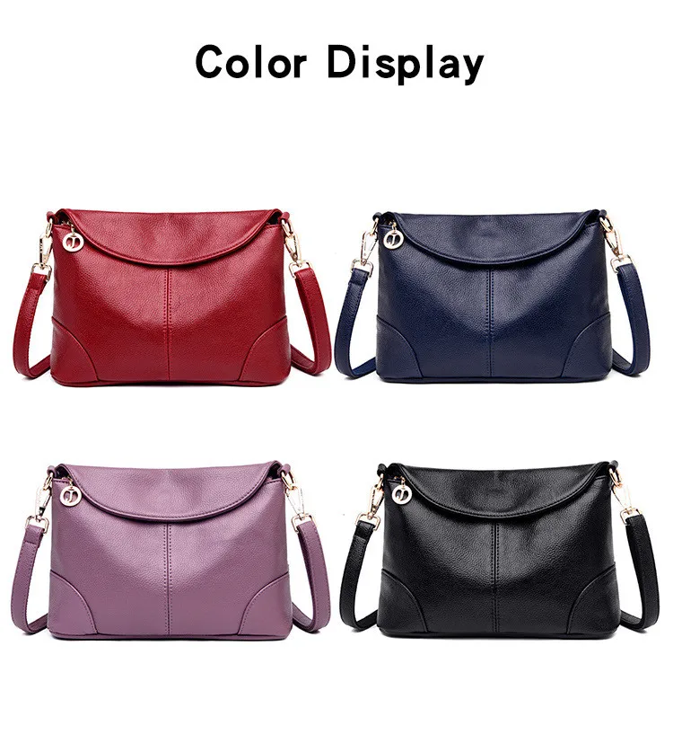 

2023 New Fashion Crossbody bags Retro Commuting Simple Lady Solid color advanced square delicacy High capacity Females Leather