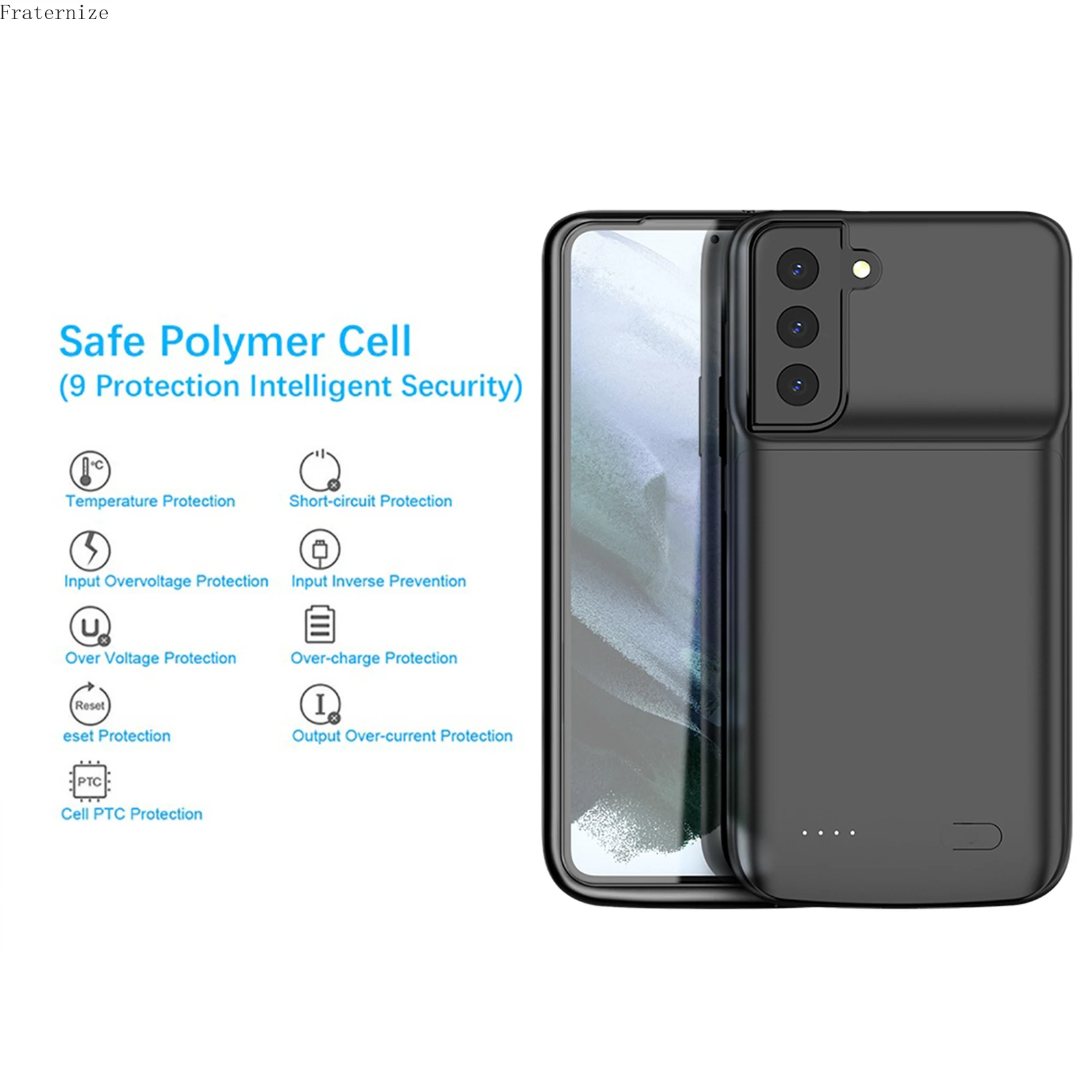 Фото Чехол для Samsung Galaxy S22 Ultra S22 Plus с внешним зарядным устройством, портативное зарядное устройство, ударопрочный чехол для зарядки №3