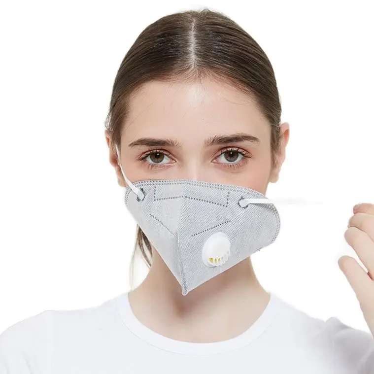 gravida Anti-radiation mask KN95 dustproof breathing mask With breathing valve disposable protect breathing mask 1 box of 10 pcs