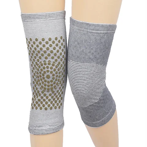 1 пара самонагревающаяся поддержка наколенник для артрита облегчение боли в суставах травма восстановление пояс коленный массажер грелка для ног