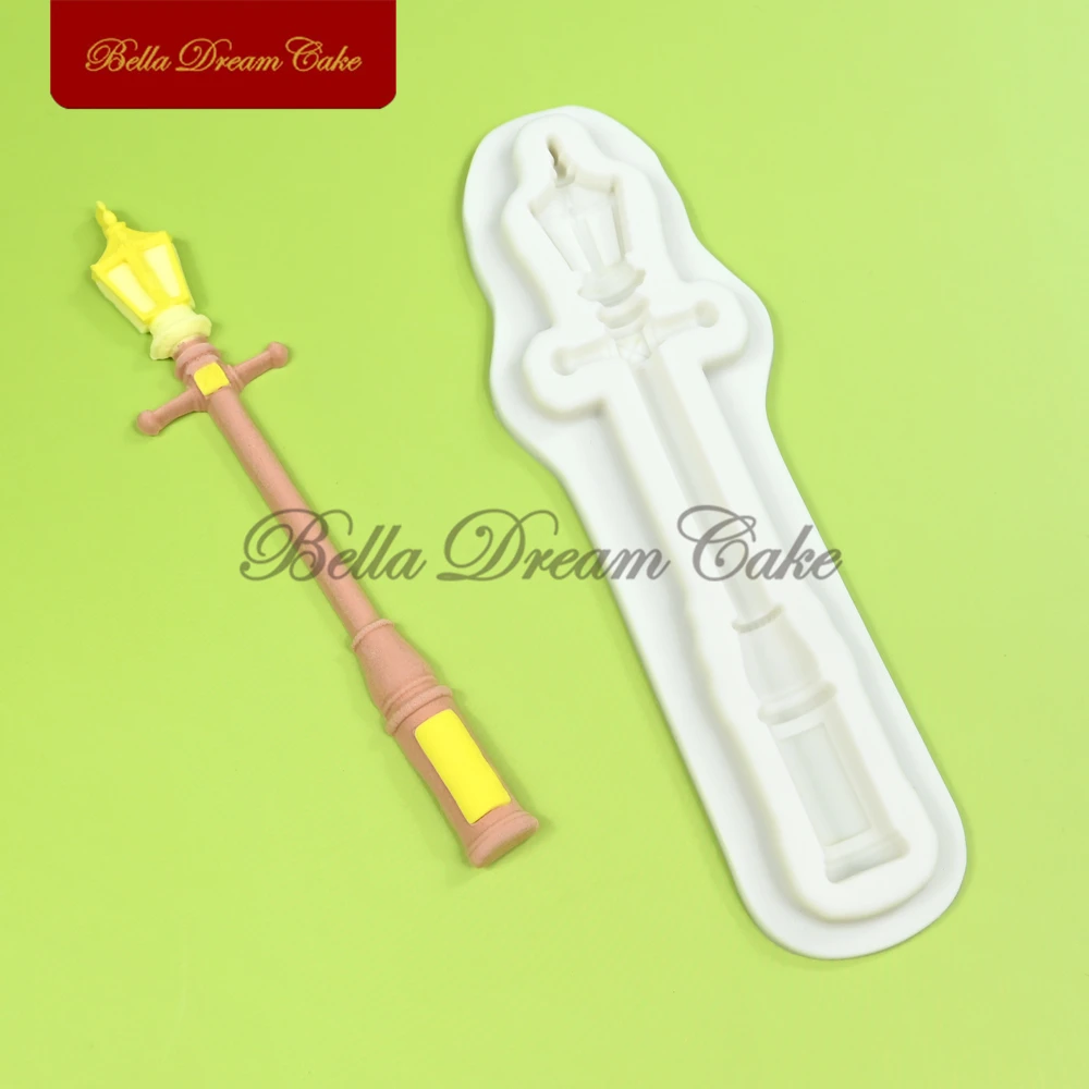 Мини-лампа дизайн столба силиконовая форма для помадки ​ 3D шоколада сделай сам