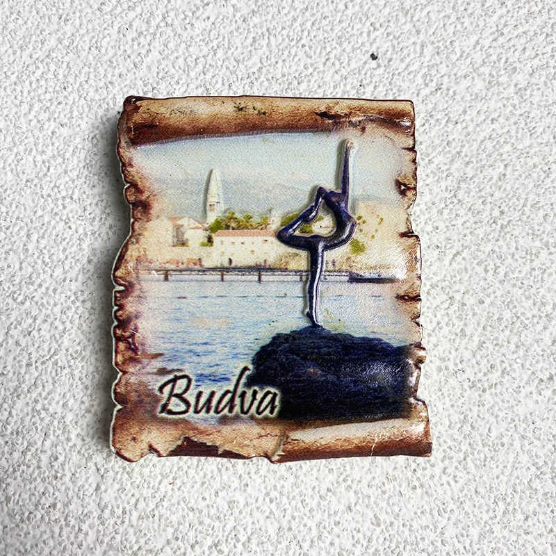 Xoegrin Budva World Сувениры для культурного туризма украшения кухни 3D магнитные