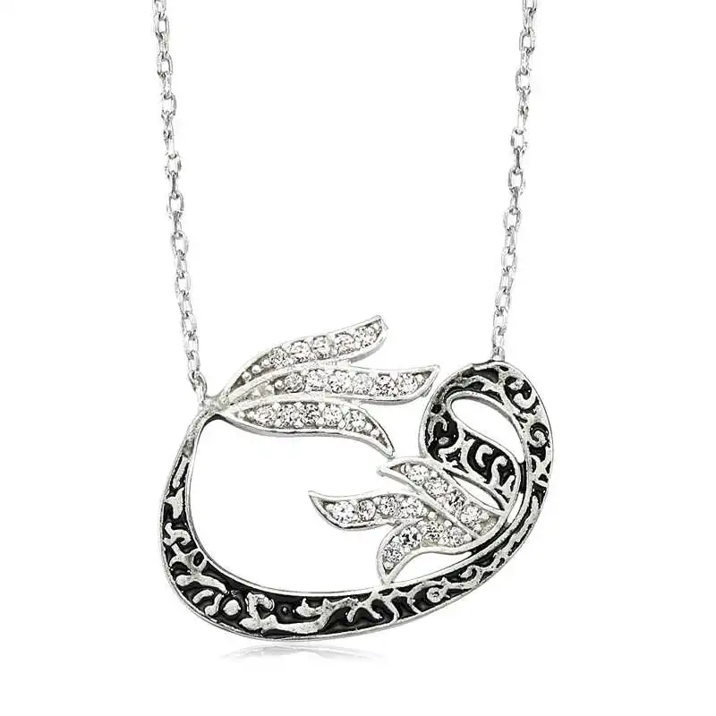 

Tevuli 925 Sterling Silver Tulip Vav Lady Necklace