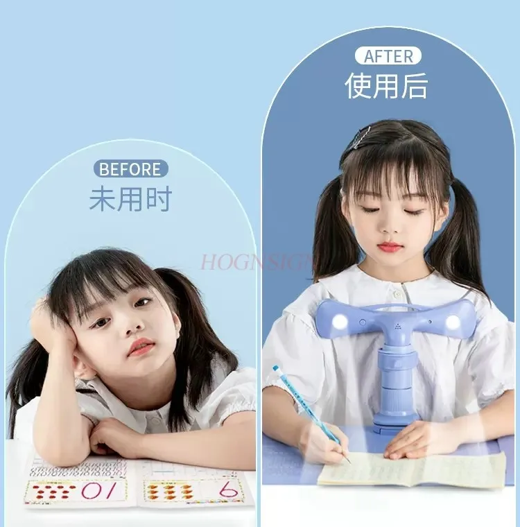 

New born colorful sitting posture writing corrector anti myopia bracket for desk type primary school children to prevent myopia