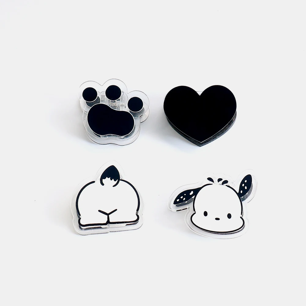 4 шт. Акриловые зажимы для бумаги