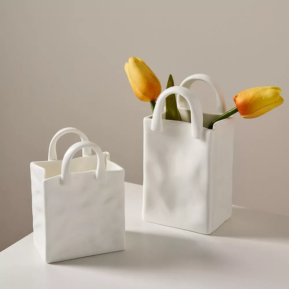 

Ceramic Vase Nordic Home Decoration Living Room Decoration Vase Decoration Household White Vases Plant Pots Decorative Gifts