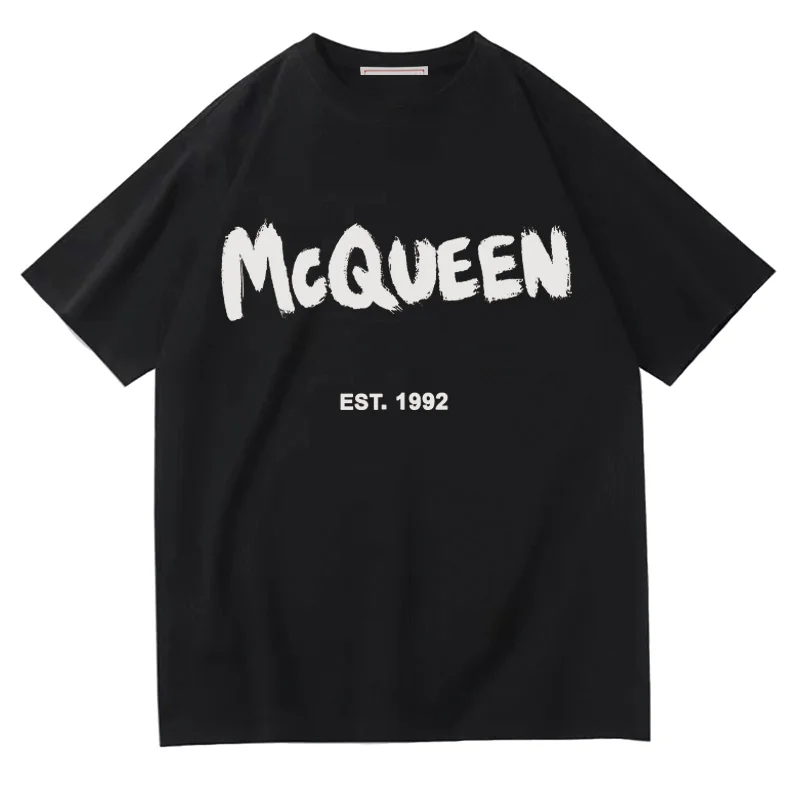 

2023 Spring Summer Fashion Men/Women T-shirts Letter Printed O-Neck Short Sleeve T Shirt clothes Korean Style Top Tees Female