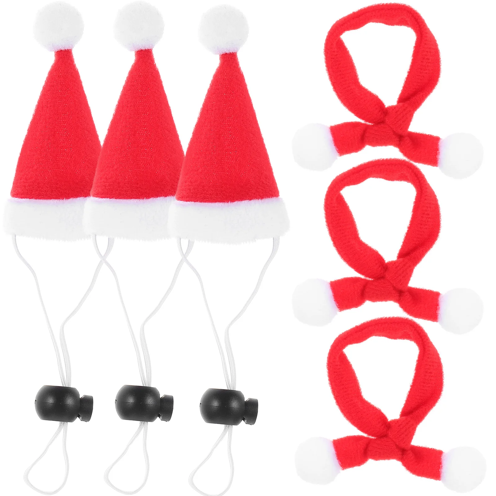 

Hat Dog Pet Xmas Christmas Scarf Santa Costume Cat Forhats Decor Mini Set Party Small Chicken Headdress Animal Ornament Cosplay