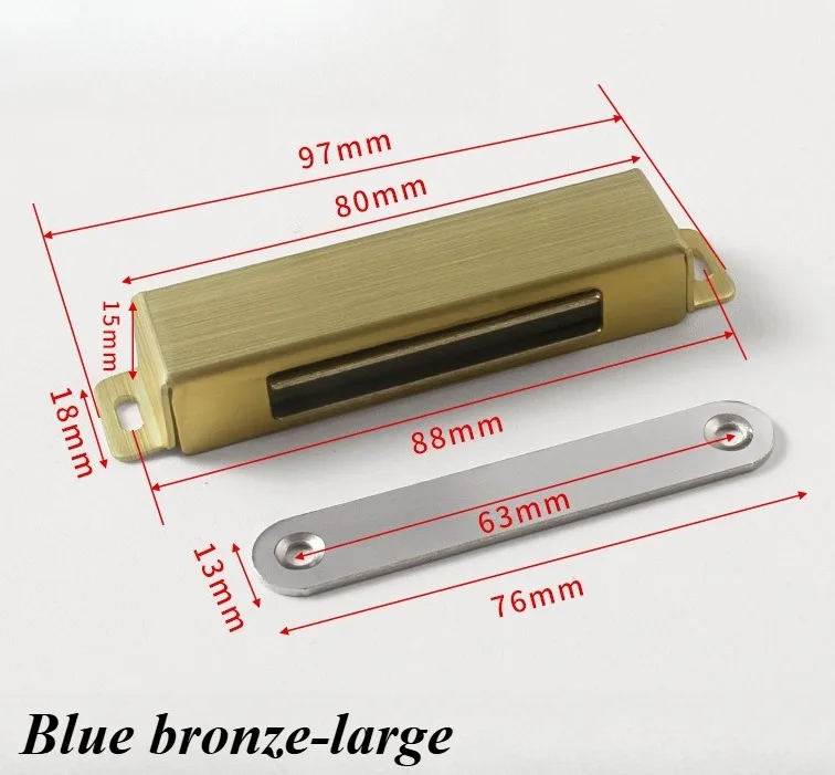 1 шт., магнитная защелка для дверцы кухонного шкафа из нержавеющей стали, подставка для телевизора, шкаф и другие мебельные дверные ящики, магнитная защелка