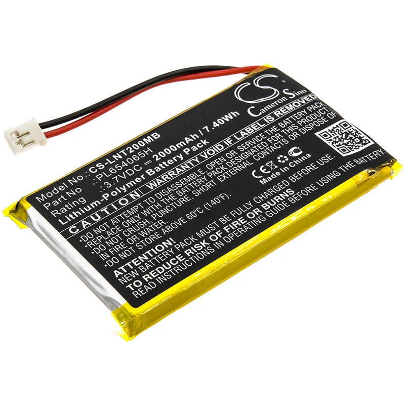 Аккумулятор CS 2000mAh / 7.40Wh для Luvion Prestige Touch 2 PL654065H | Электроника