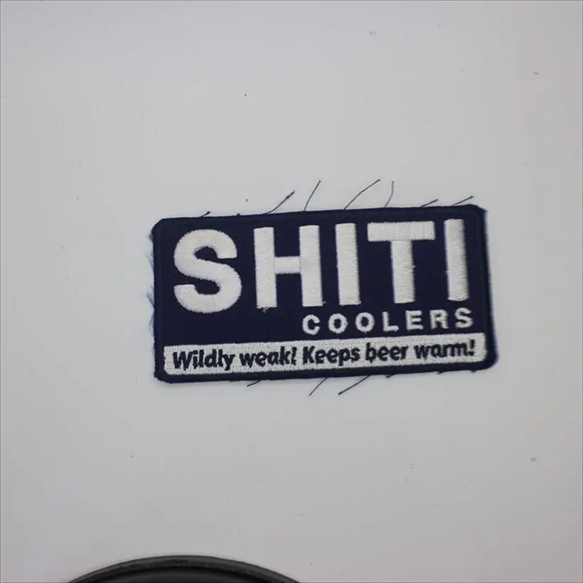 Тканые дизайнерские нашивки с надписью: индивидуальная вышивка для одежды