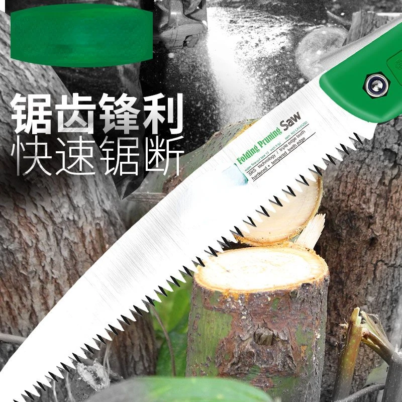 Деревообрабатывающая пила для деревьев Складная с тонкими зубчиками Домашняя