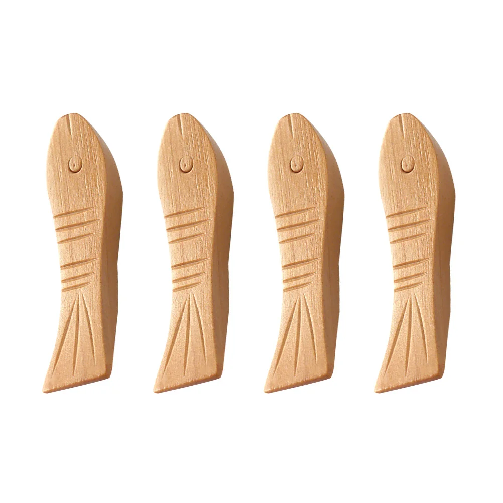 

4 Pcs Fish Chopstick Holder Ceramic Spoon Japanese Chopstick Rest Organizer Chopstick Stand Rest Wood Coffee Spoon Rest