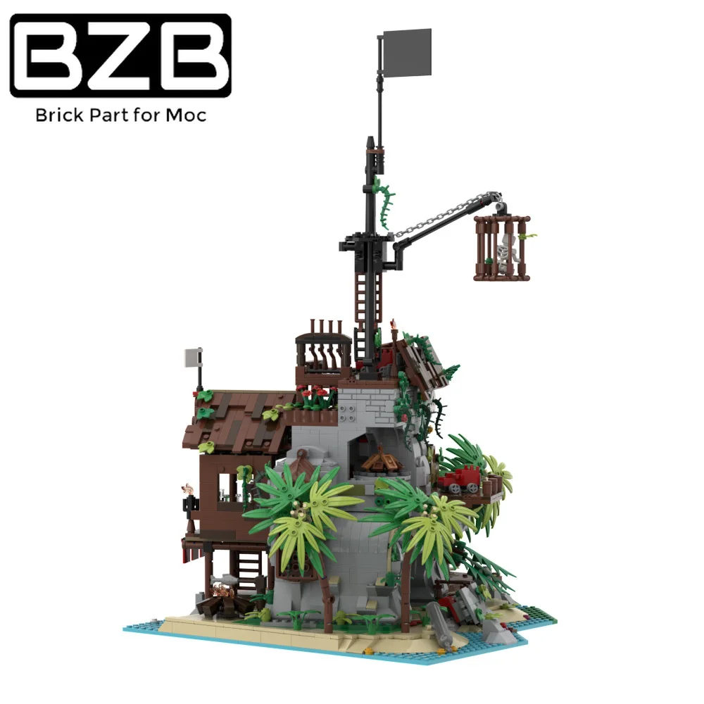 

BZB MOC Forbidden Island Pirate Barracuda Bay Assemble Building Blocks Set Educational Brain Game Toy Boy Kids Birthday Gifts