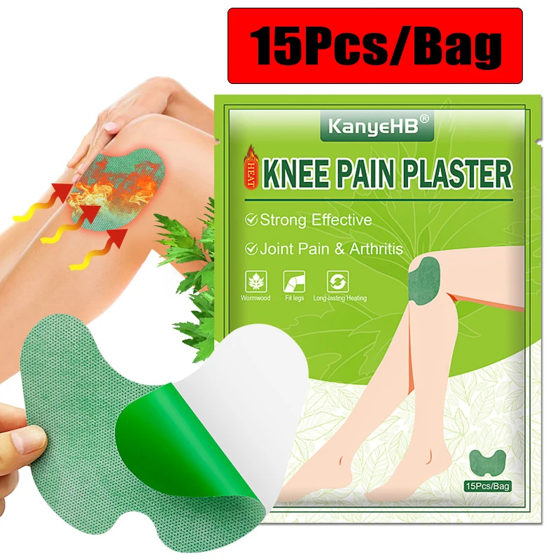 

15Pcs Knee Pain Medical Plaster Wormwood Extract Joint Ache Relief Muscle Pain Sticker Rheumatoid Arthritis Painkiller Patch