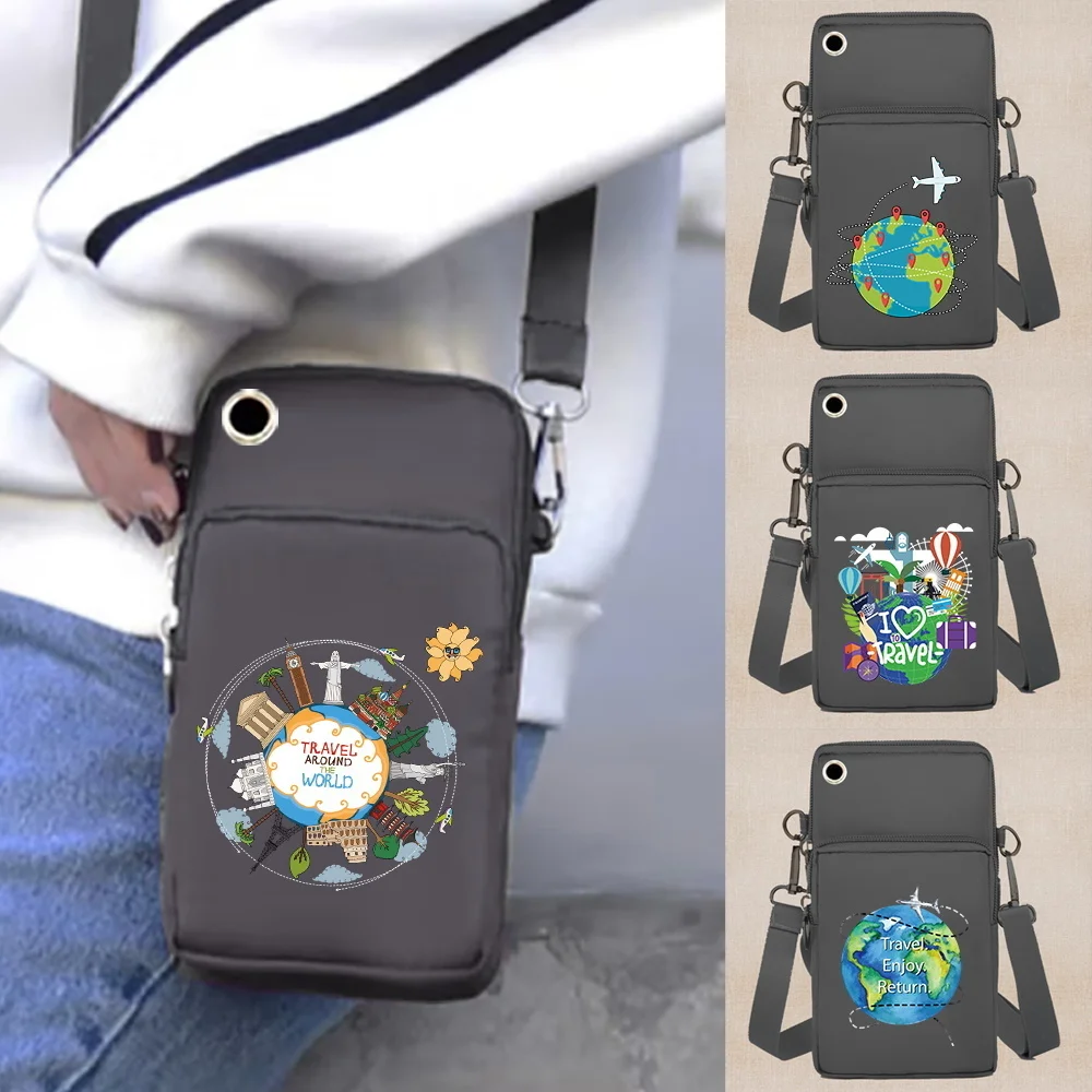 

Мобильный телефон сумка, сумка на плечо, сумки для Apple/Huawei/Samsung, универсальные кошельки для сотовых телефонов, органайзер, дорожная серия сумок