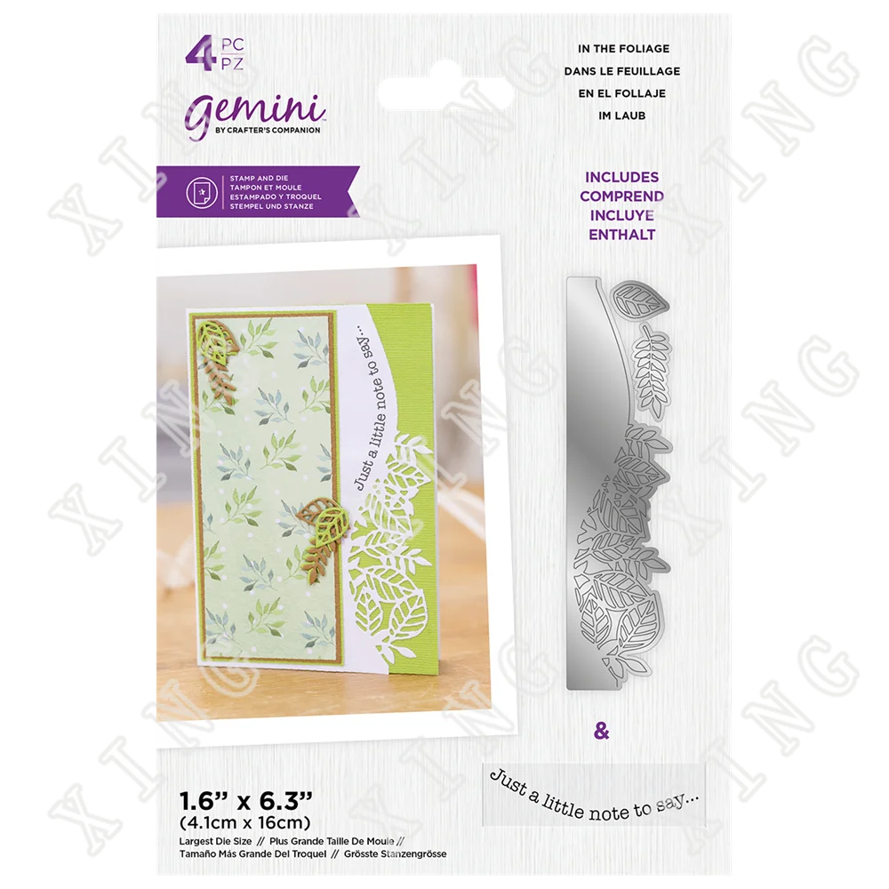 

2022 New In The Foliage Metal Cutting Dies Clear Silicone Cling Stamps Diy Craft Paper Scrapbooking Decoration Embossing Molds