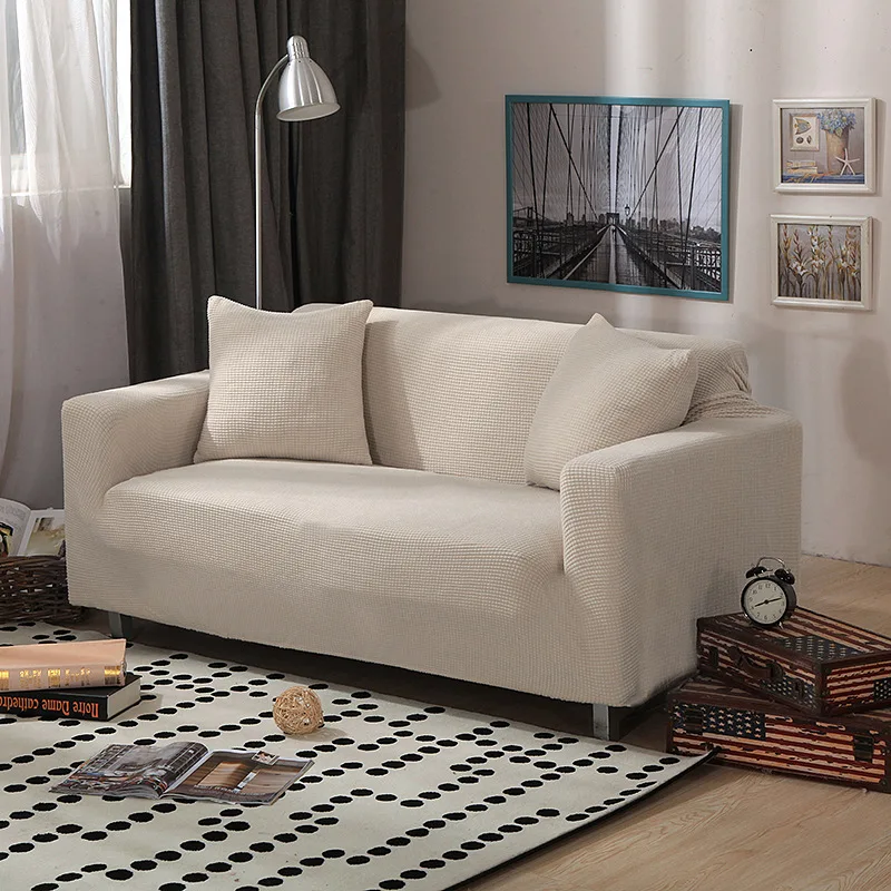 

Velvet Sofa Covers for Living Room Solid Sectional Sofa Cover Elastic Couch Cover Home Decor Fundas Sofa Slipover Top Quality